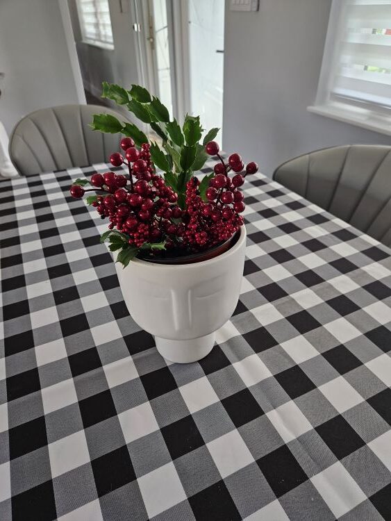 Plant used as down to the wire centerpiece