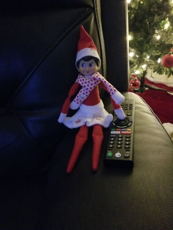 Elf on shelf channel surfing