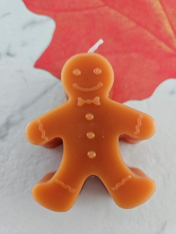 Gingerbread Man Candle Party Favor