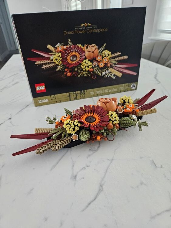 Lego Dried Flower Centerpiece